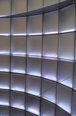 modulare LED-Leuchtwand (Licht und Glas)