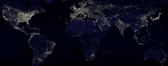 NASA: Earth at night